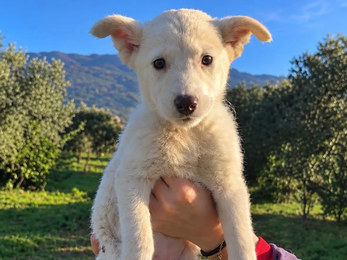 Adozione cane, femmina, Siberian Husky Razza sconosciuta, 2 mesi, taglia media, Genova